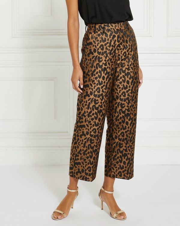 Max Mara Trousers and Jeans | Womens Animal-print trousers Brown - Lilioz