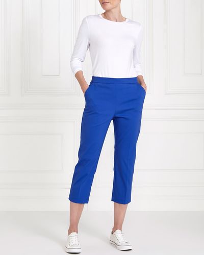 Gallery Compact Cotton Cropped Trousers thumbnail