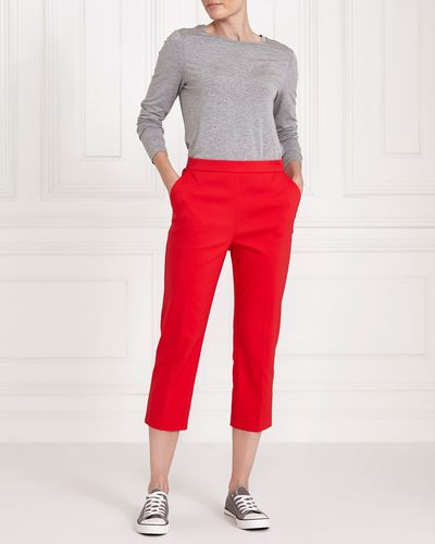 Gallery Compact Cotton Cropped Trousers thumbnail