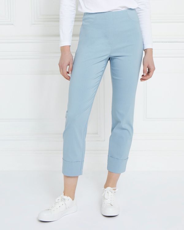 Gallery Stitch Detail Stretch Cropped Trousers