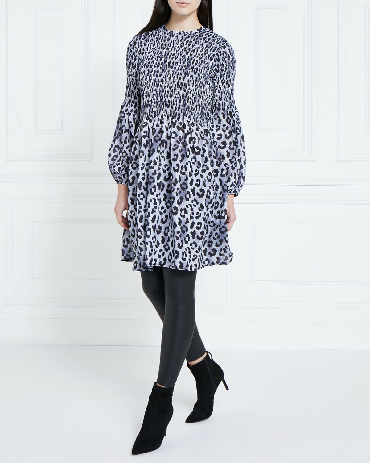 Dunnes Stores | Grey Gallery Animal Smock Dress