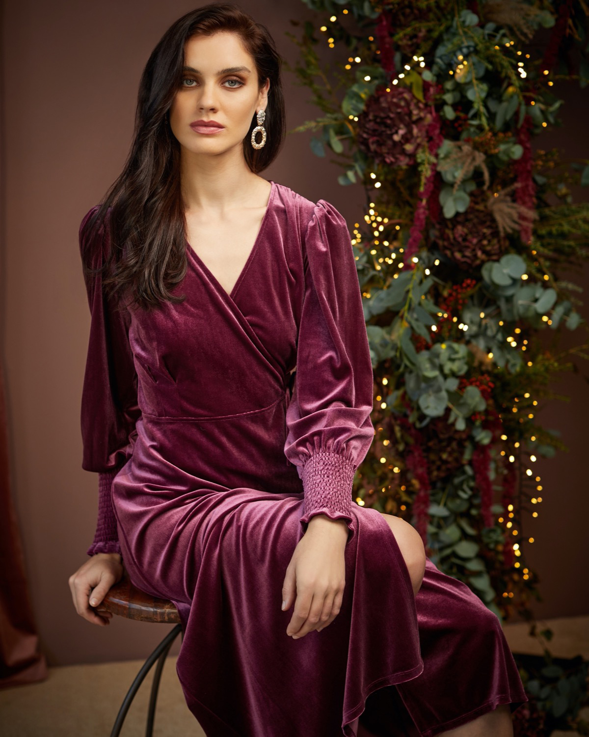 Dunnes Stores | Wine Gallery Etoile Wrap Dress