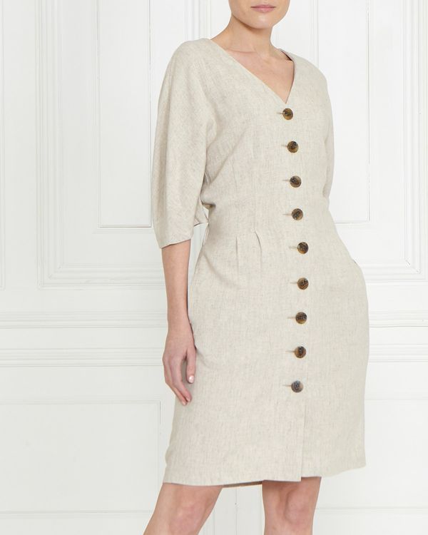 Gallery Linen Blend Dress