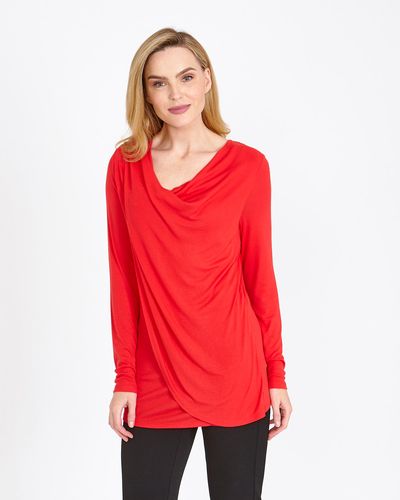 Gallery Cowl Neck Overlay Top thumbnail