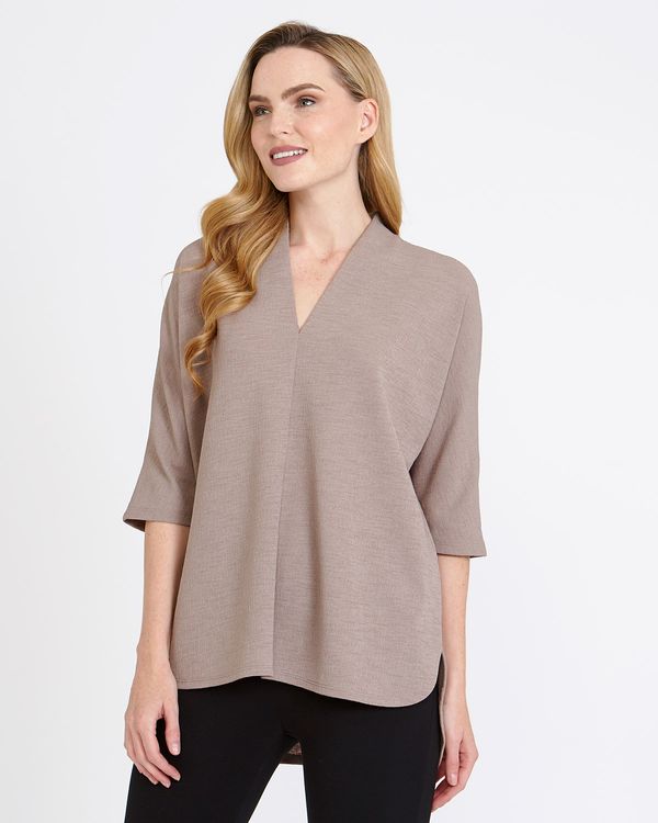 Gallery Textured V-Neck Top