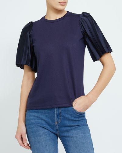 Gallery Pleated Sleeve Top thumbnail