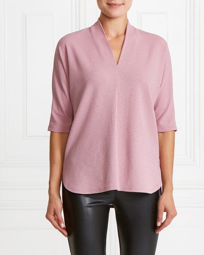 Gallery Textured V-Neck Top thumbnail