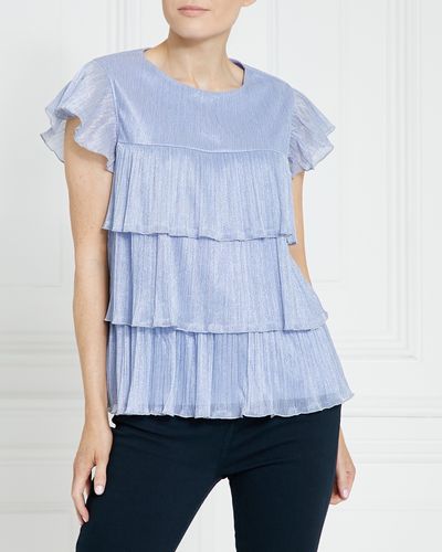Gallery Tiered Lurex Top thumbnail