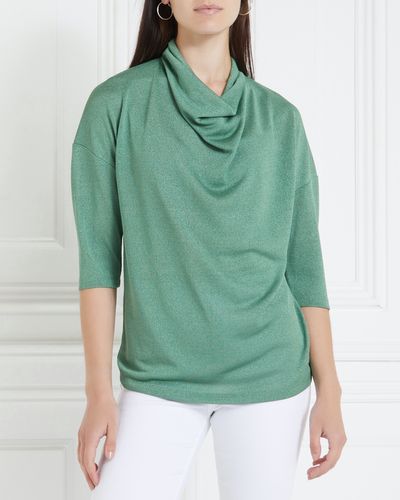 Gallery Aurora Cowl Neck Batwing Top thumbnail