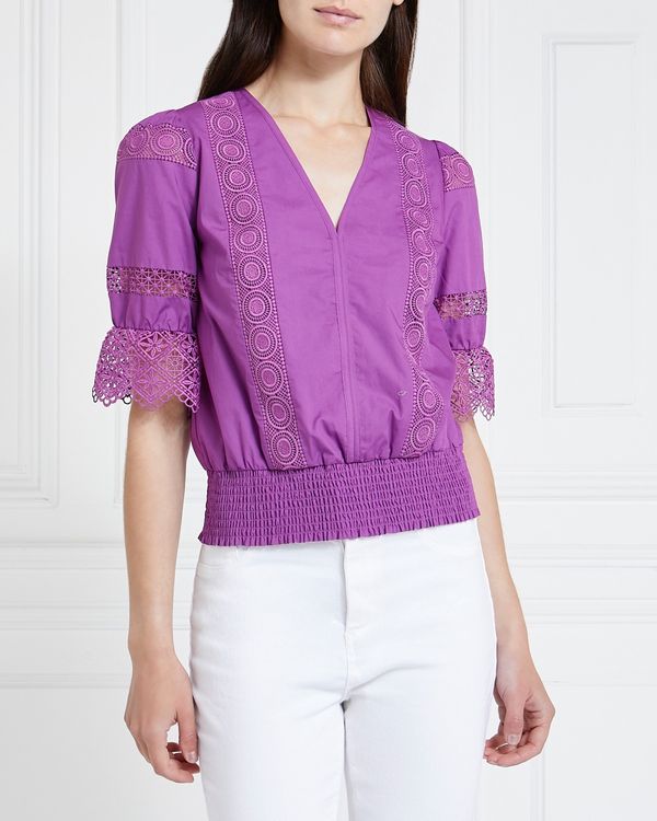 Gallery Seville Shirred Top