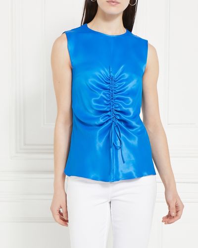Gallery Ruched Front Top
