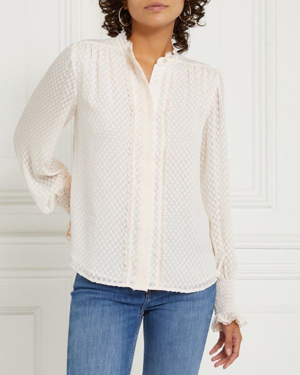 Gallery Long Sleeve Frill Blouse