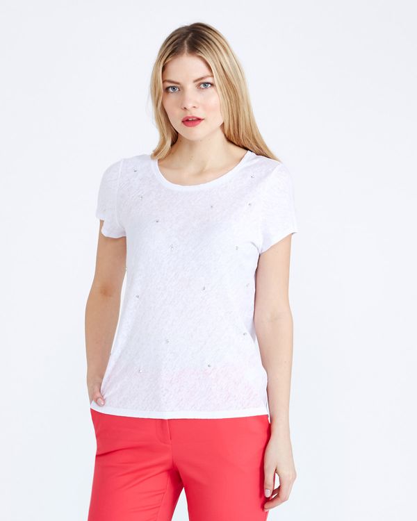 Gallery Sequin Knot Front Top