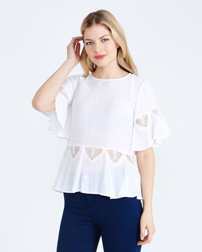 Gallery Embroided Bell Sleeeve Top thumbnail