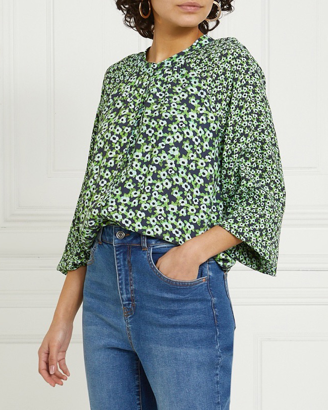 Dunnes Stores | Green Gallery Floral Print Blouse