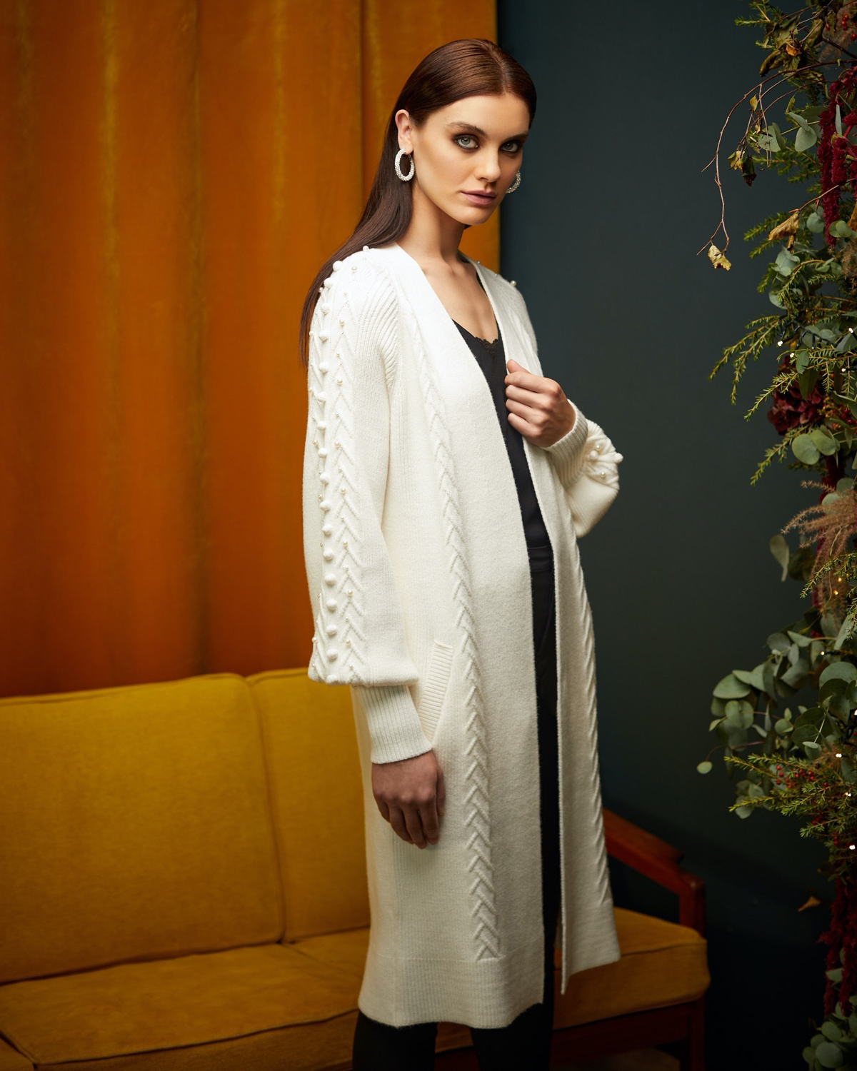 Dunnes Stores | Ivory Gallery Etoile Pearl Cardigan