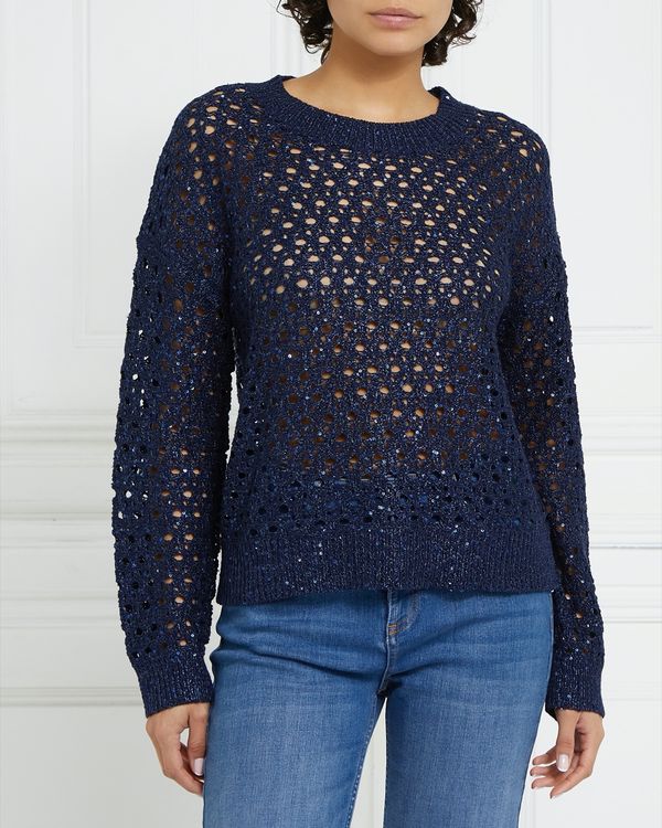 Gallery Sequin Knitted Jumper