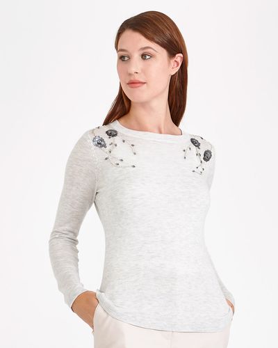 Gallery Floral Beaded Jumper thumbnail