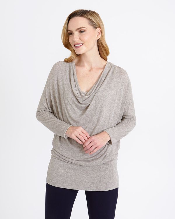 Gallery Cowl Insert Knit Top