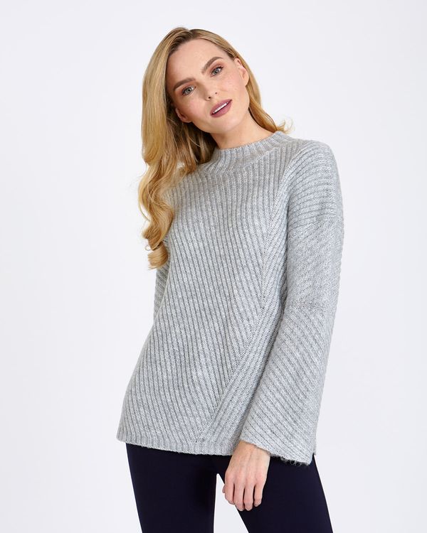 Gallery Ribbed High-Neck Jumper