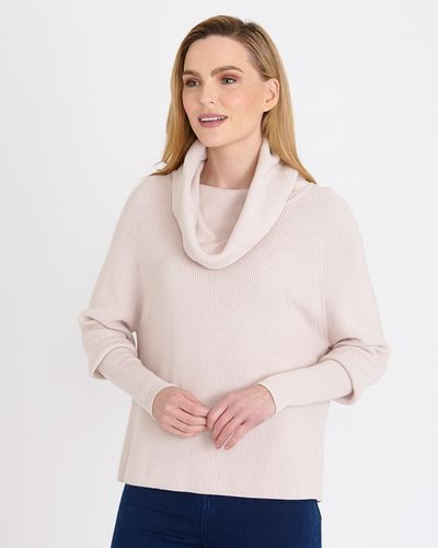 Gallery Long-Sleeved Cowl-Neck Jumper thumbnail
