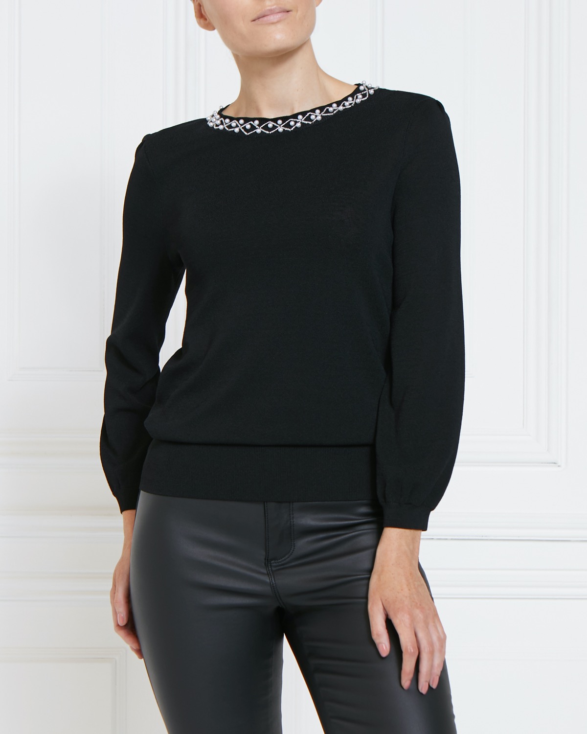Dunnes Stores | Black Gallery Pearl Jumper
