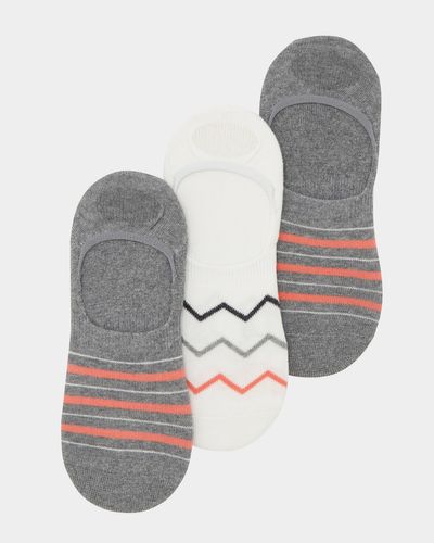 Terry Cotton No Show Cushioned Trainer Socks - Pack Of 3 thumbnail