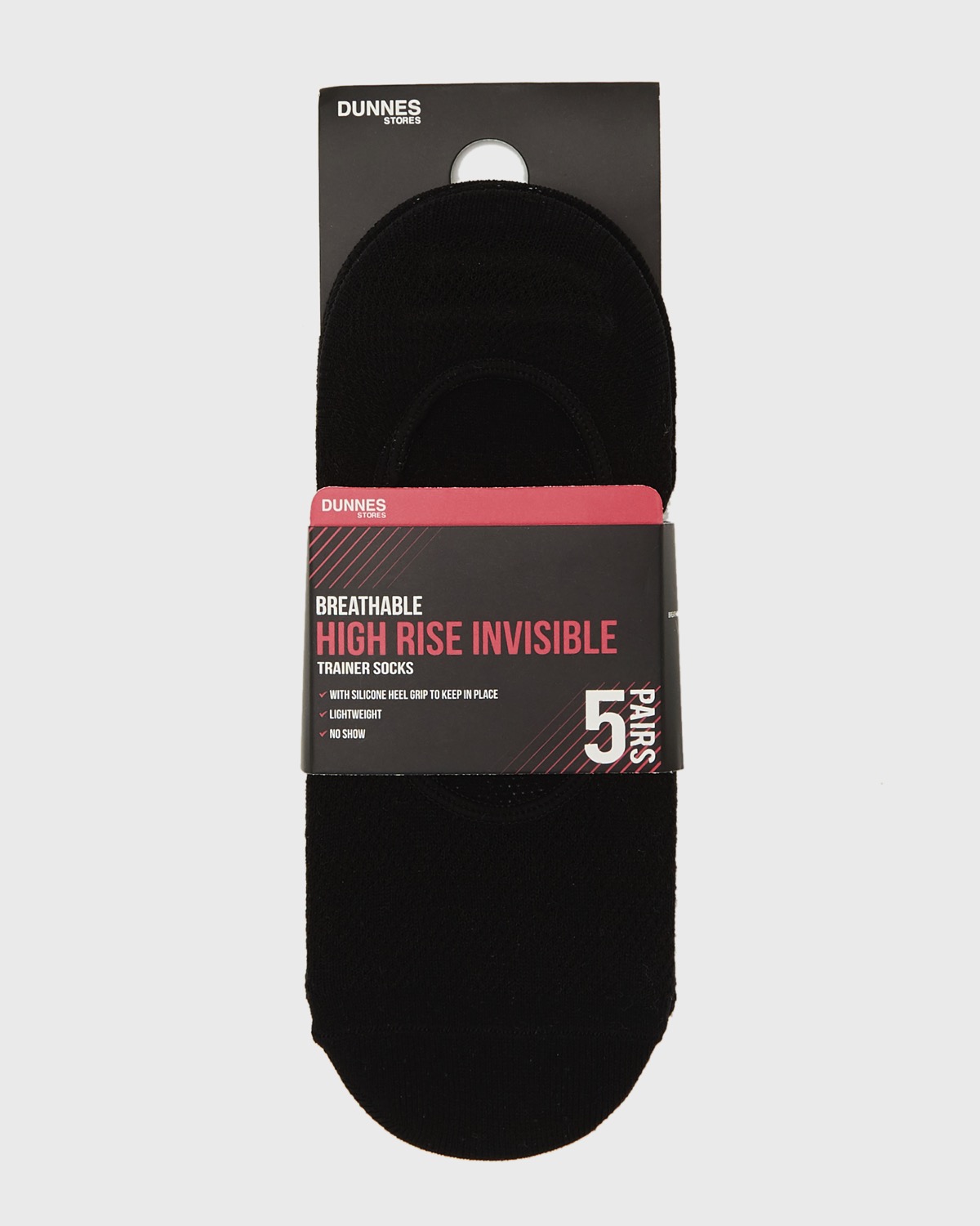trainer socks with silicone heel grips