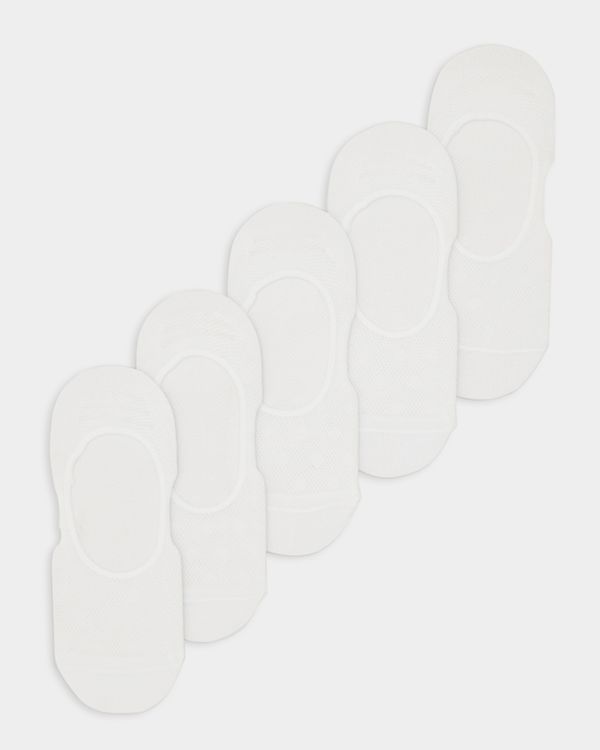 Arch Support Cotton Liner Socks - Pack Of 5