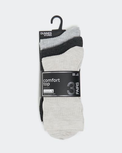 Bamboo Comfort Top Sock - Pack Of 3