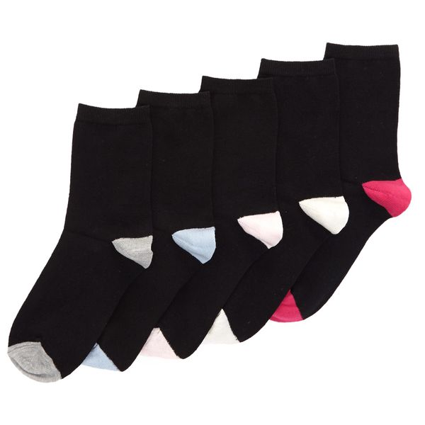 Coloured Crew Socks - Pack Of 5