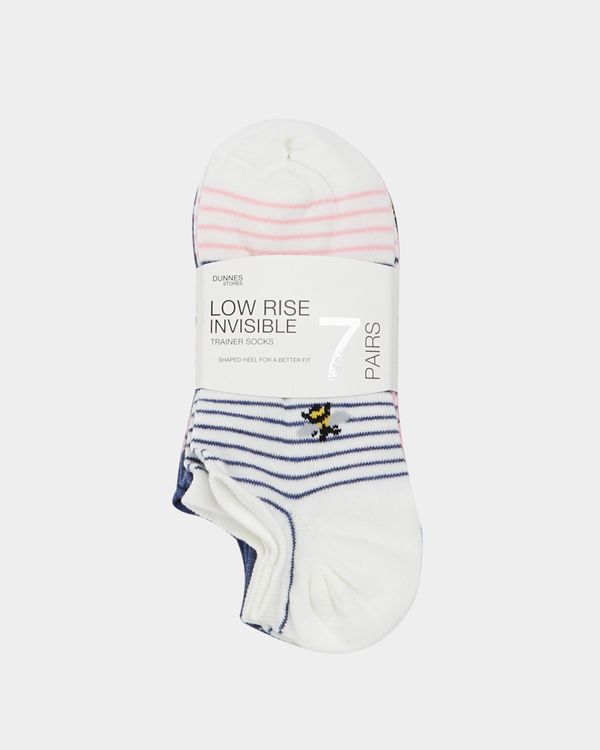 Low Rise Invisible Trainer Socks - Pack Of 7