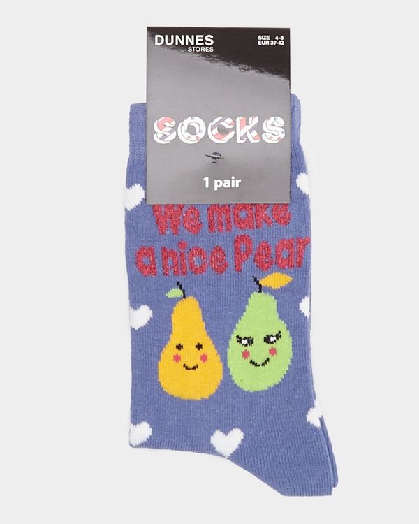 Novelty We Make A Nice Pear Socks