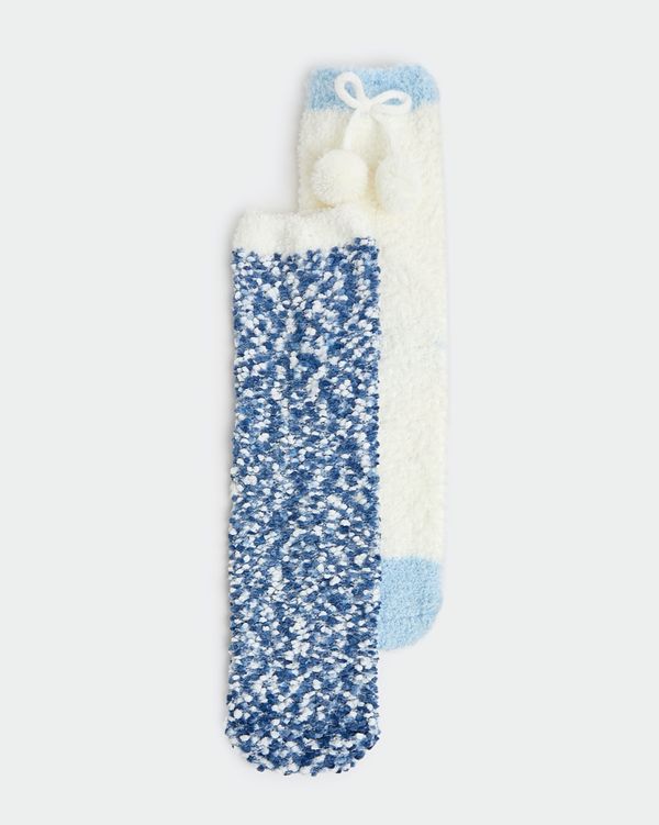 3D Novelty Fleece Socks - Pack Of 2