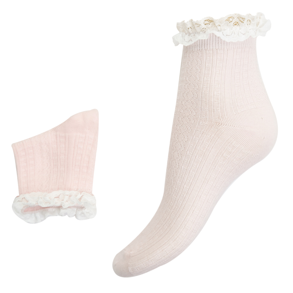 Dunnes Stores | Pink Frill Socks - 1 Pack