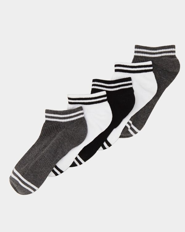 Arch Support Trainer Socks - Pack Of 5