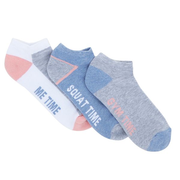 Slogan Sports Socks - Pack Of 3