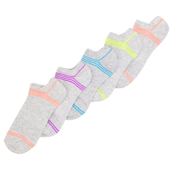 Dunnes Stores | Grey-marl Coloured Trainer Socks - Pack Of 5