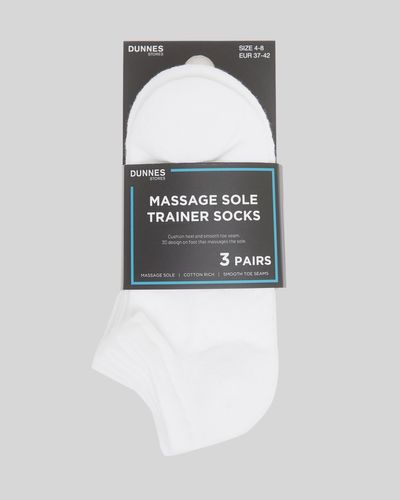 Massage Sole Trainer Socks - Pack Of 3