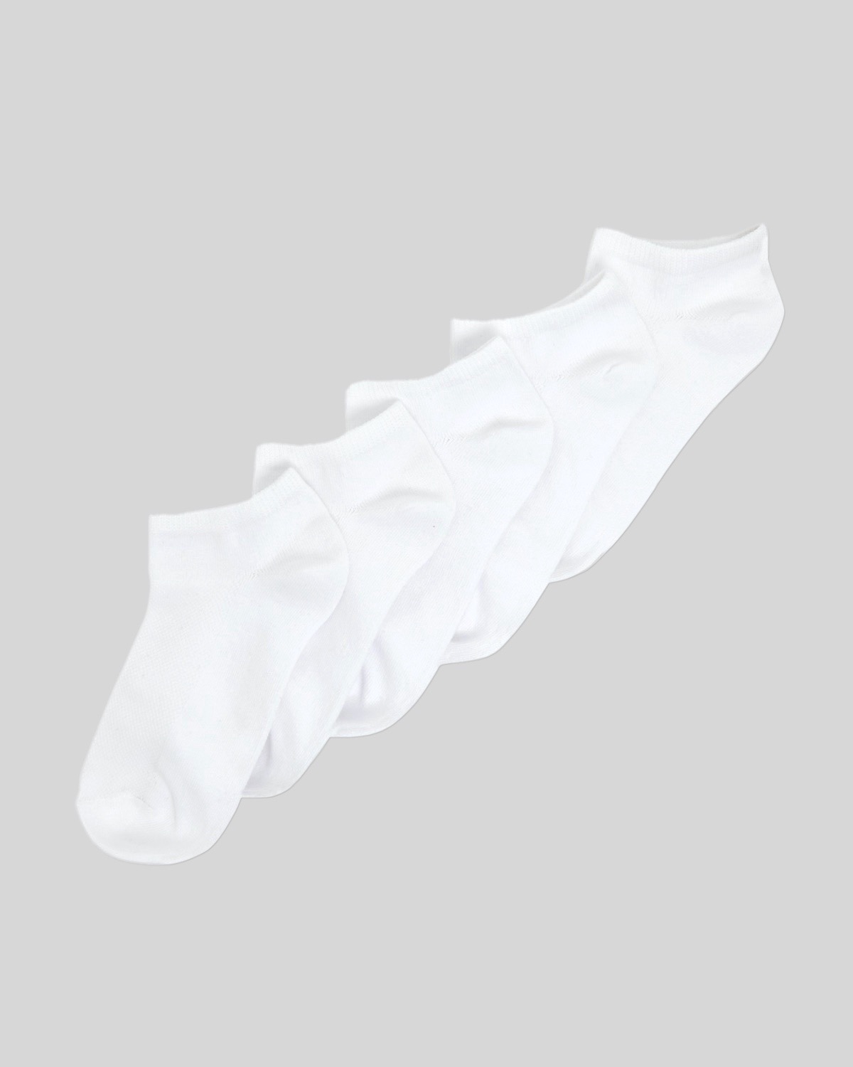 Dunnes Stores | White Breathable Trainer Socks - Pack Of 5