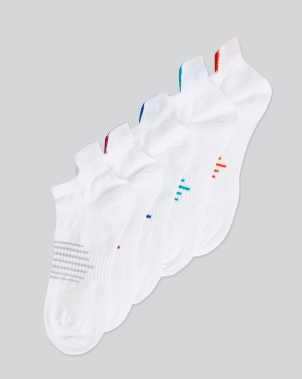 Dunnes Stores | White Cotton Sports Liners - Pack Of 5