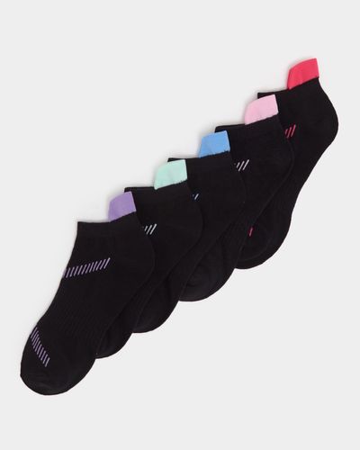 Cotton Trainer Socks With Heel Guard