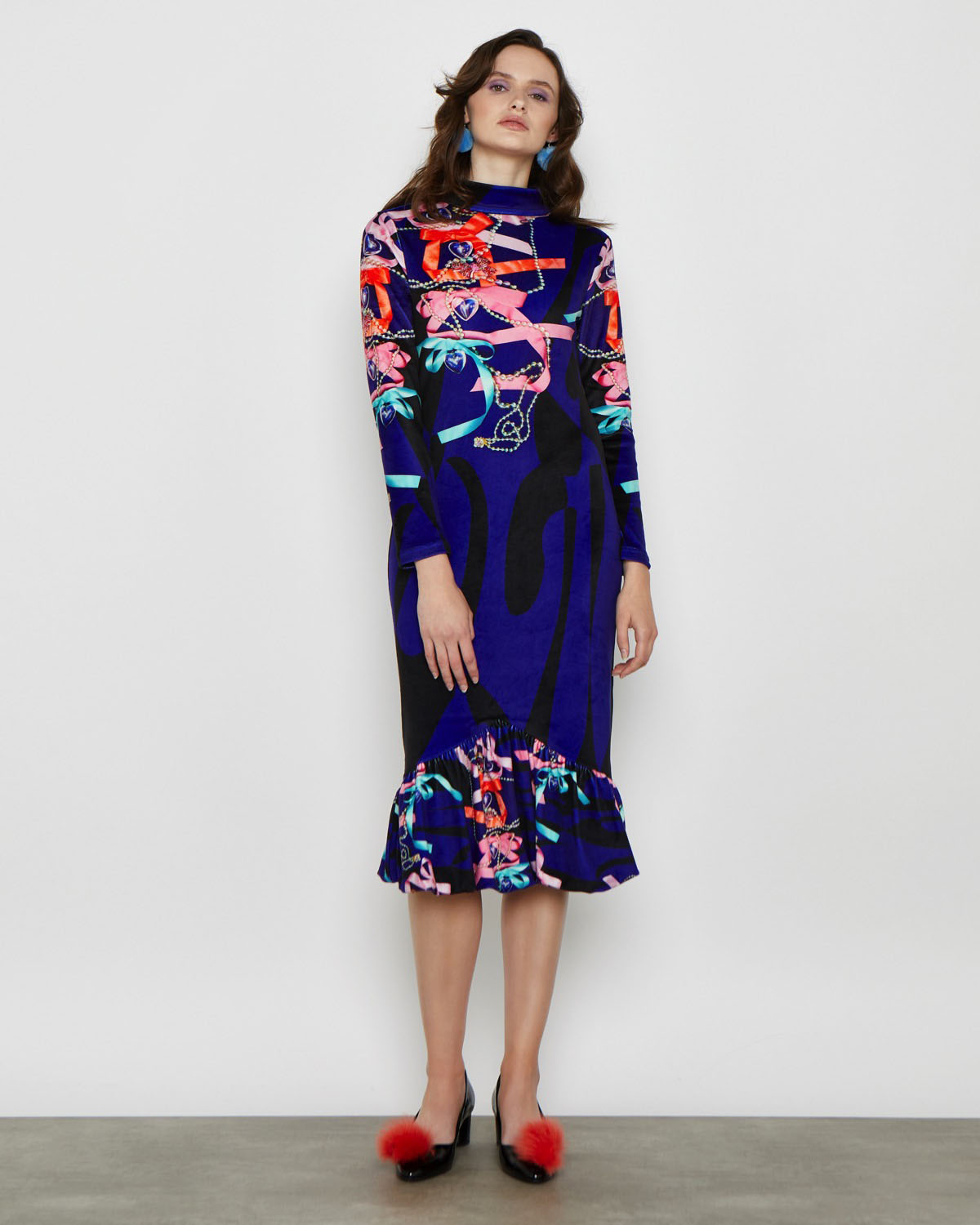 Dunnes Stores | Multi Joanne Hynes Velvet Heirloom Dress1200 x 1500