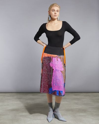 Joanne Hynes Lucia Printed Sequin Skirt