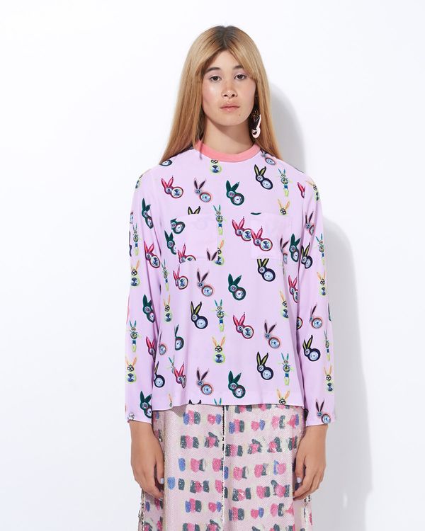 Joanne Hynes Rabbit And Robot Blouse