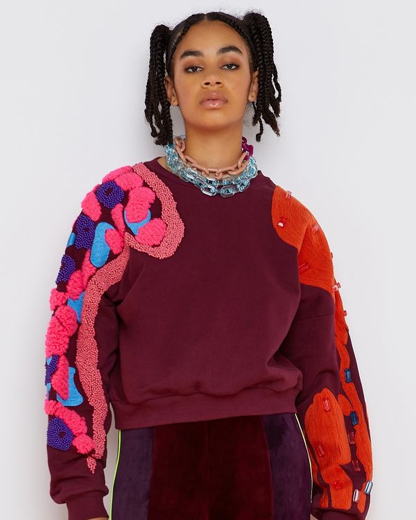 Joanne Hynes Crop Craftizan Sweater