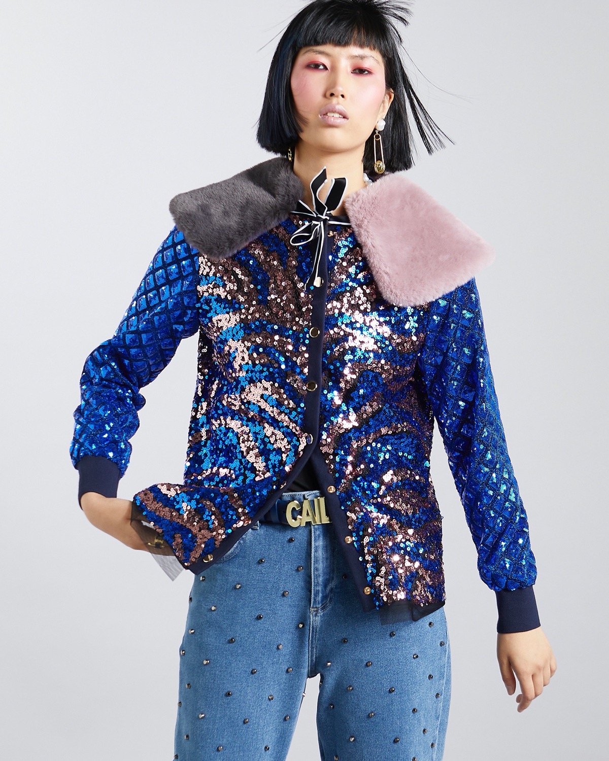 Dunnes Stores | Multi Joanne Hynes Sequin Button Down Top With ...