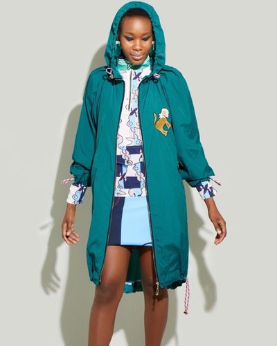 Joanne Hynes Teal Coat With Removable Body Warmer thumbnail