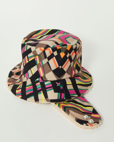 Joanne Hynes Charlotte Chevron Lux Bucket Hat