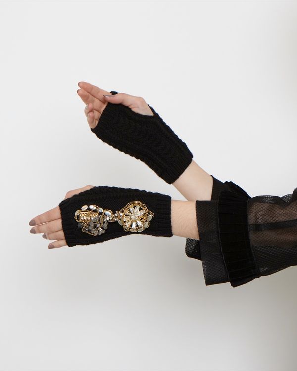 Joanne Hynes Decadent Aran Knit Gloves